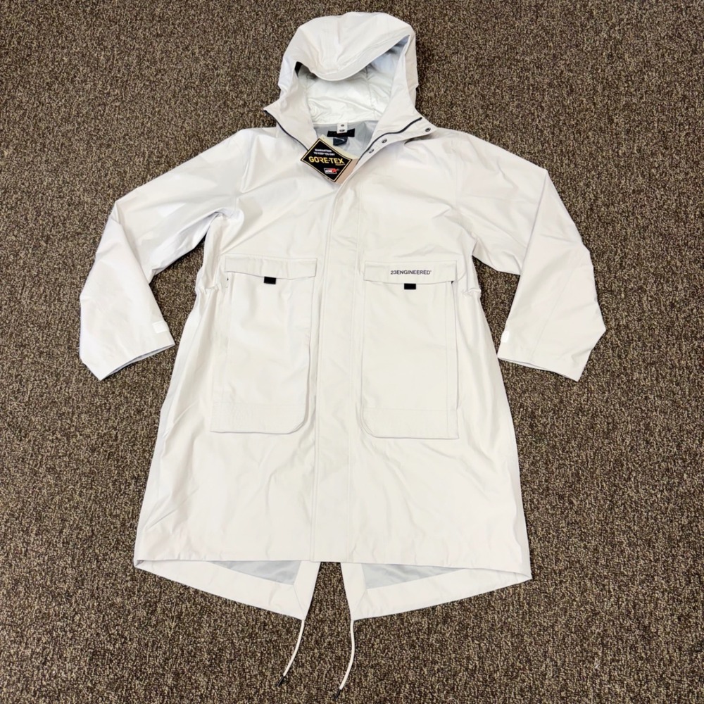 Jordan 23 Engineered Parka Mens XL Bone Gray Gore-Tex Shell DC0062-072